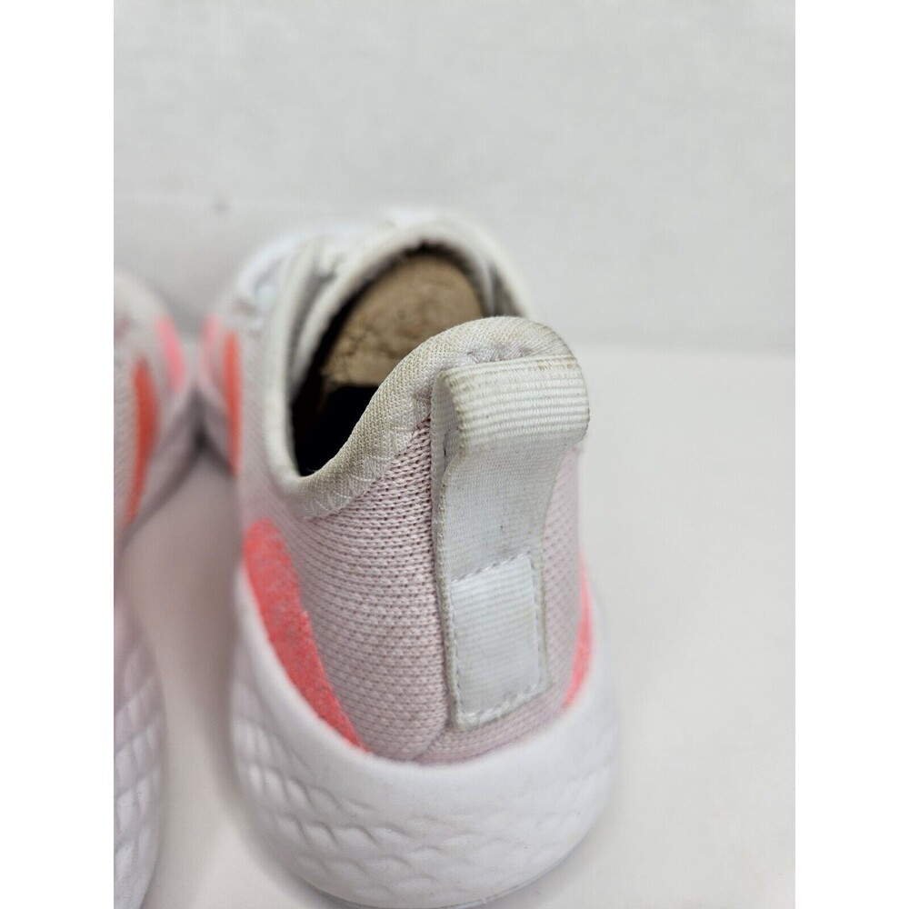 Adidas Women's White/Orange Sneaker Fluid Flow 2.0 Running Size 7 US Lightweight - Picture 6 of 8